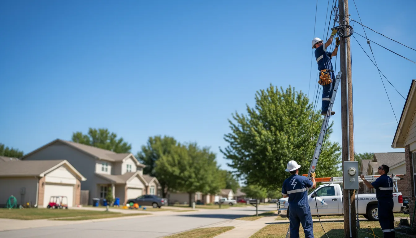 Residential electrician providing installation services in Clinton, UT